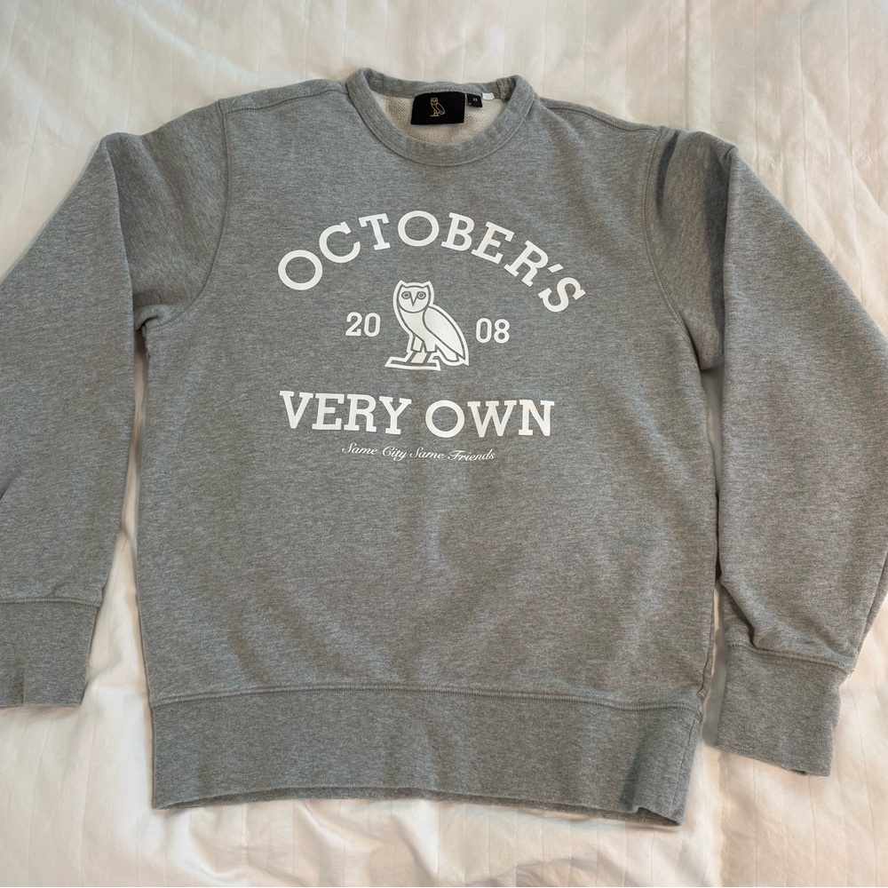 OVO Collegiate Gray Crewneck Sweater